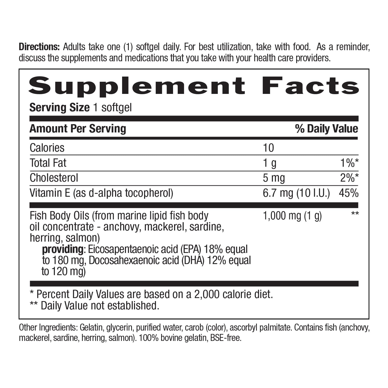 Country Life Omega-3 third-party testing documents indicating safety and quality