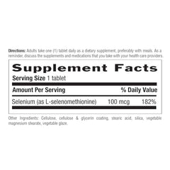 Country Life Selenium tablets closeup showing compact, easy-to-swallow pills.