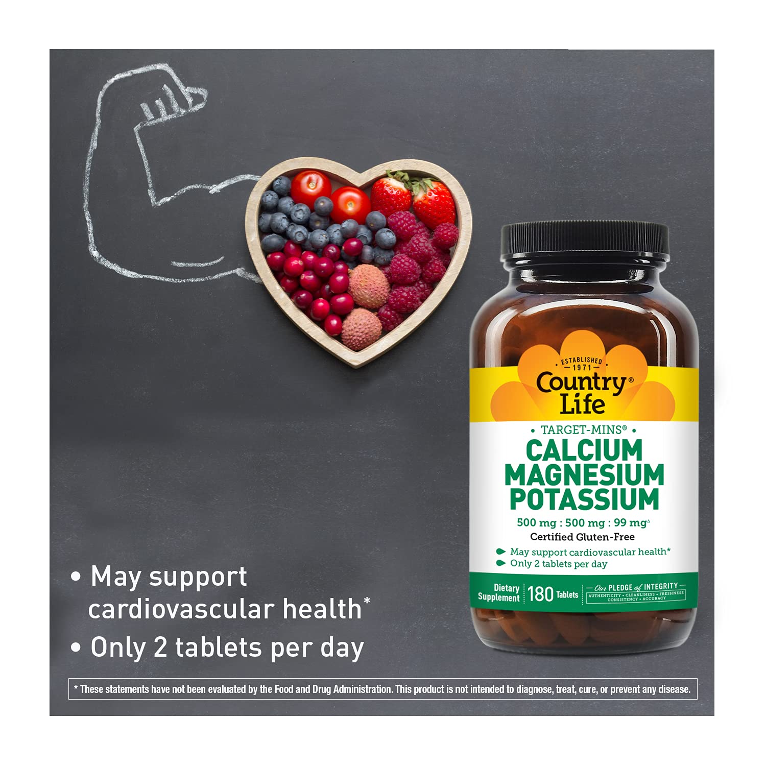 Country Life Target Mins capsule closeup emphasizes vegan, gluten-free formulation and clean ingredients