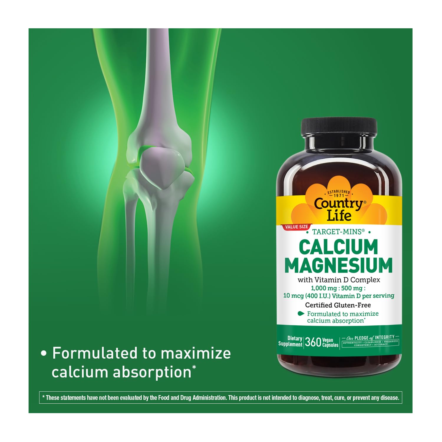 Country Life Target-Mins capsules closeup; easy-to-swallow daily mineral support.