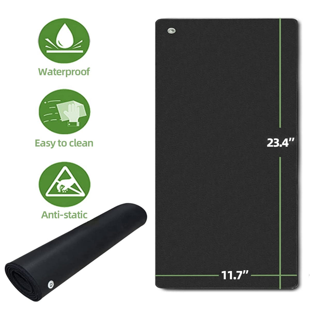 COUSLEWI grounding mat on bed for easy nightly grounding.