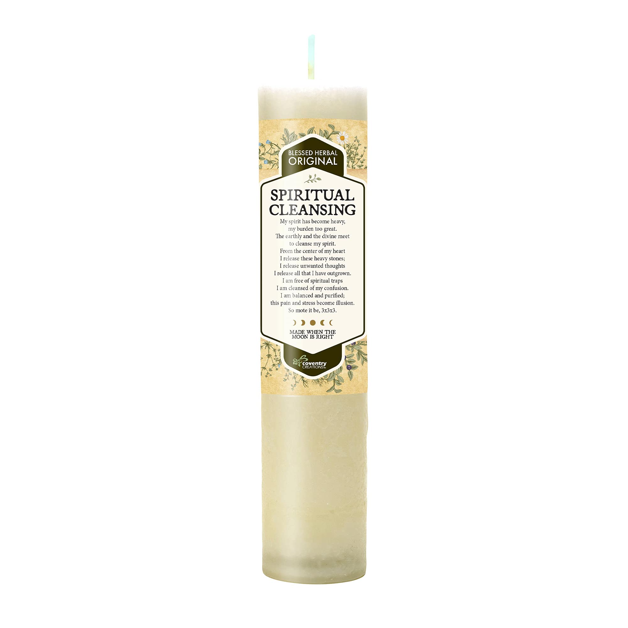 Coventry Creations Blessed Herbal Candle for spiritual cleansing ritual