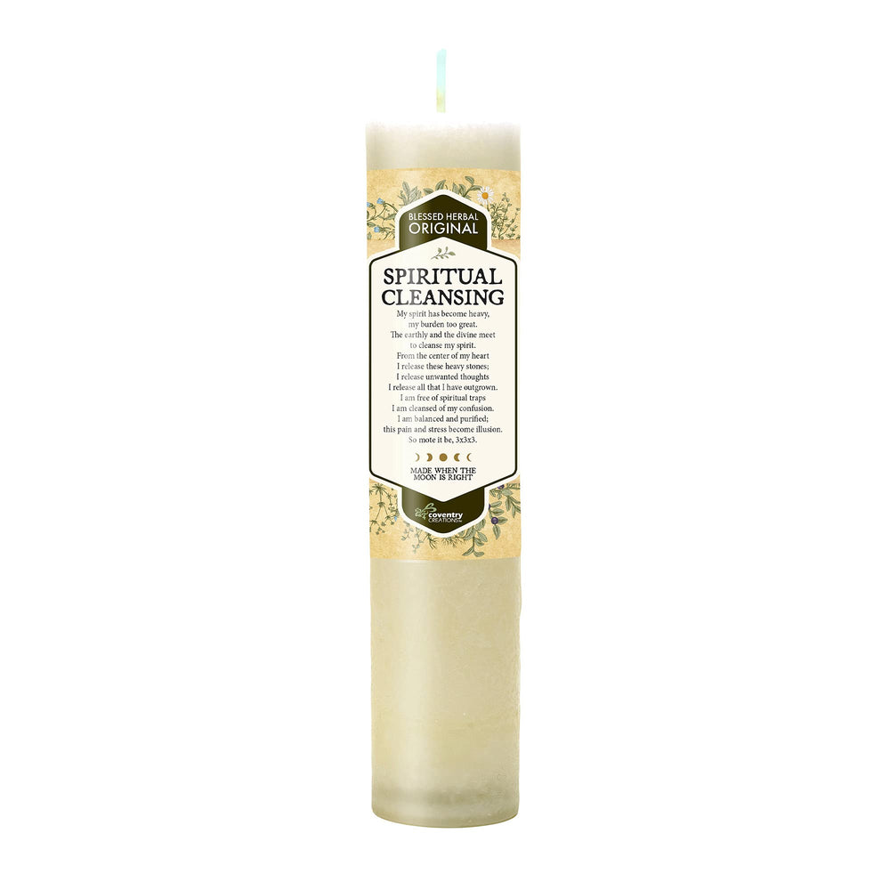 Coventry Creations Blessed Herbal Candle for spiritual cleansing ritual