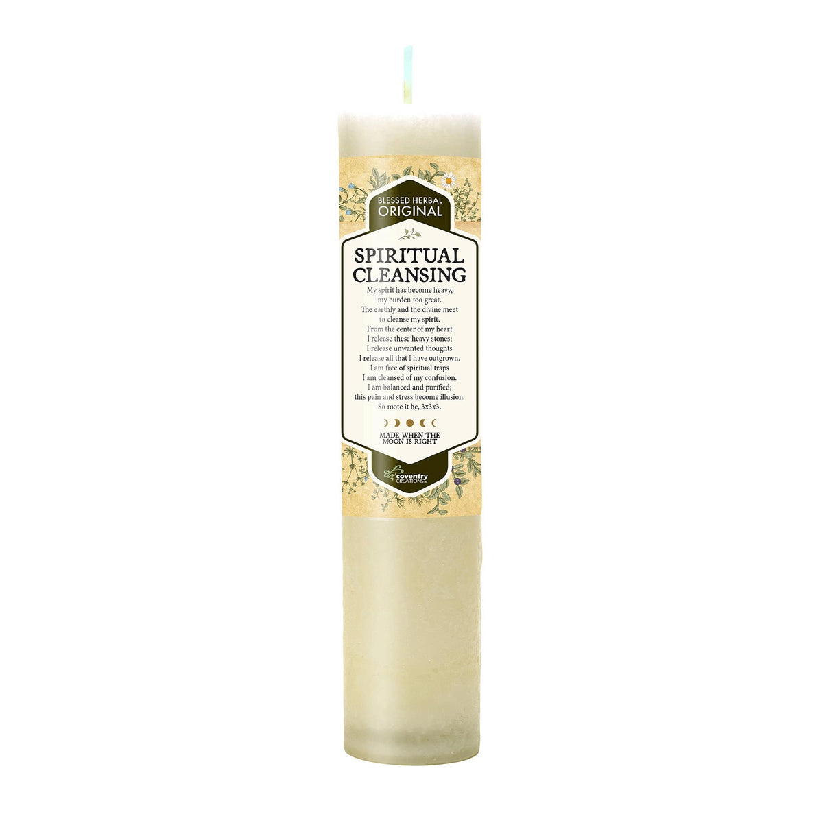 Coventry Creations Blessed Herbal Candle for spiritual cleansing ritual