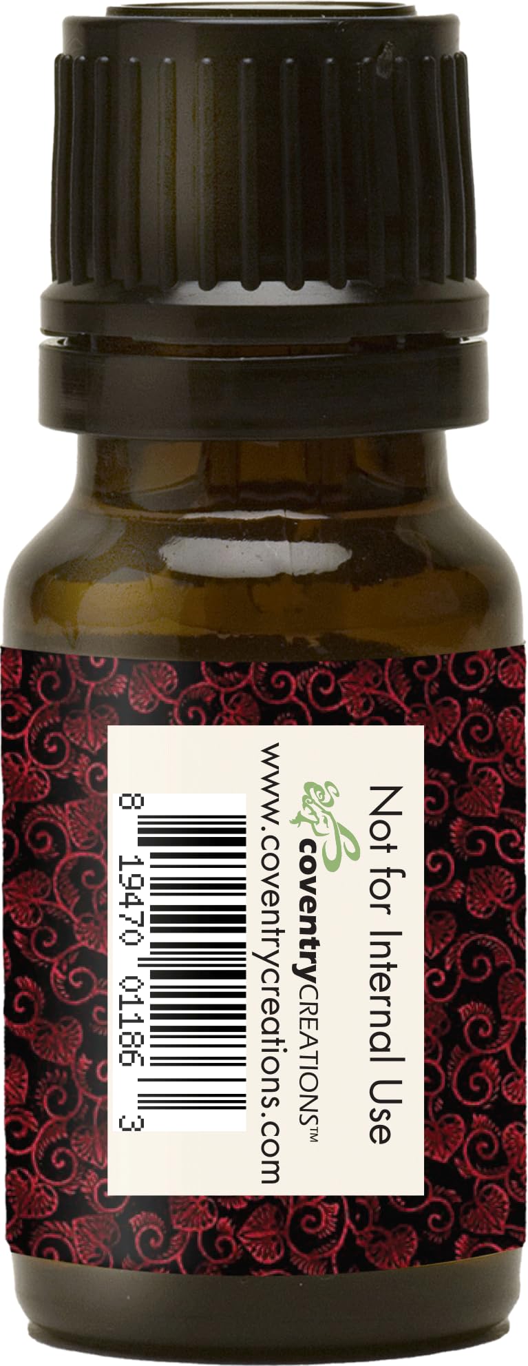 Close-up of vanilla and peppermint notes on Wicked Witch Mojo label.