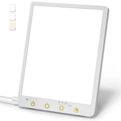 Covozon light therapy lamp in full 10,000 lux display for bright mornings.