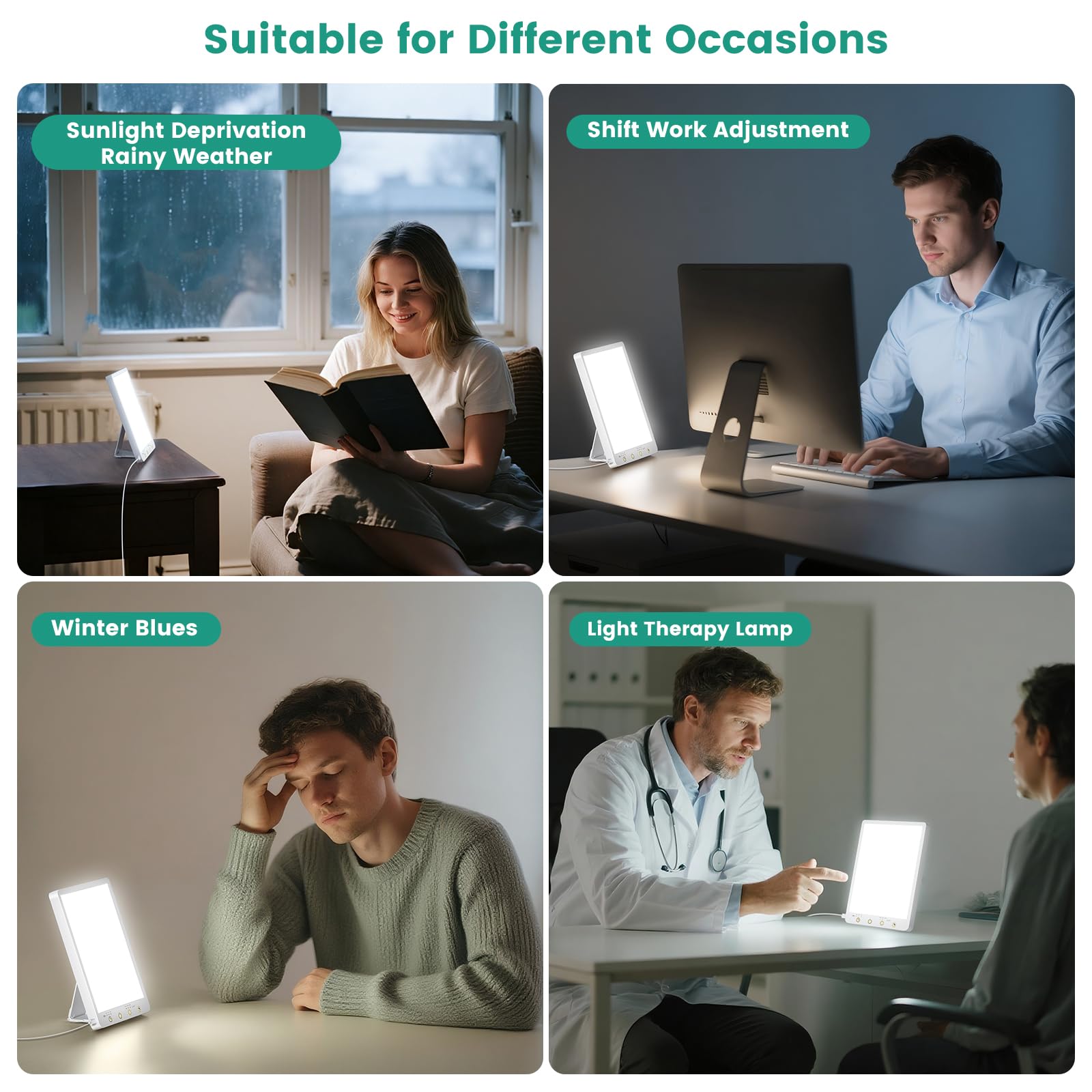 Covozon lamp USB-C powered for easy desk use anywhere.