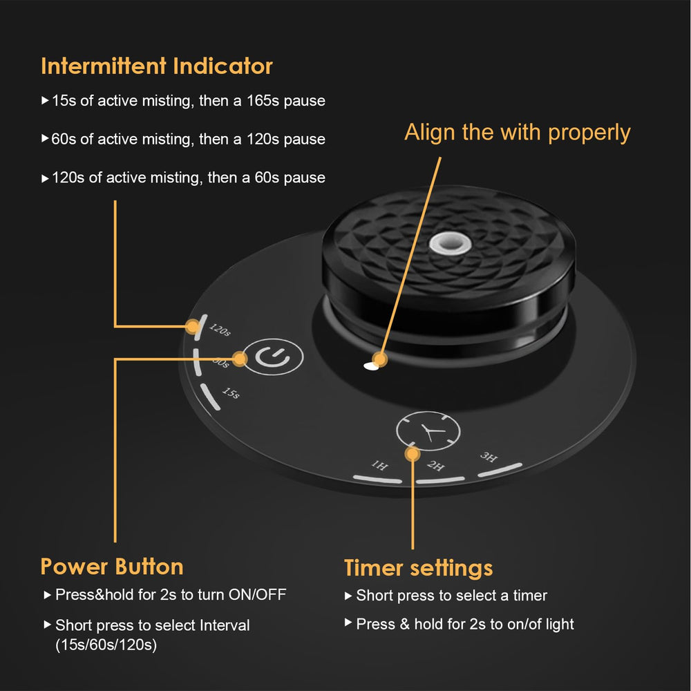 Covozon waterless diffuser with LED mood light evokes cozy ambience