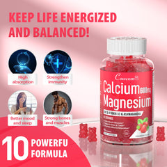 Cowcom bottle with ingredients highlights calcium and vitamin D3 benefits