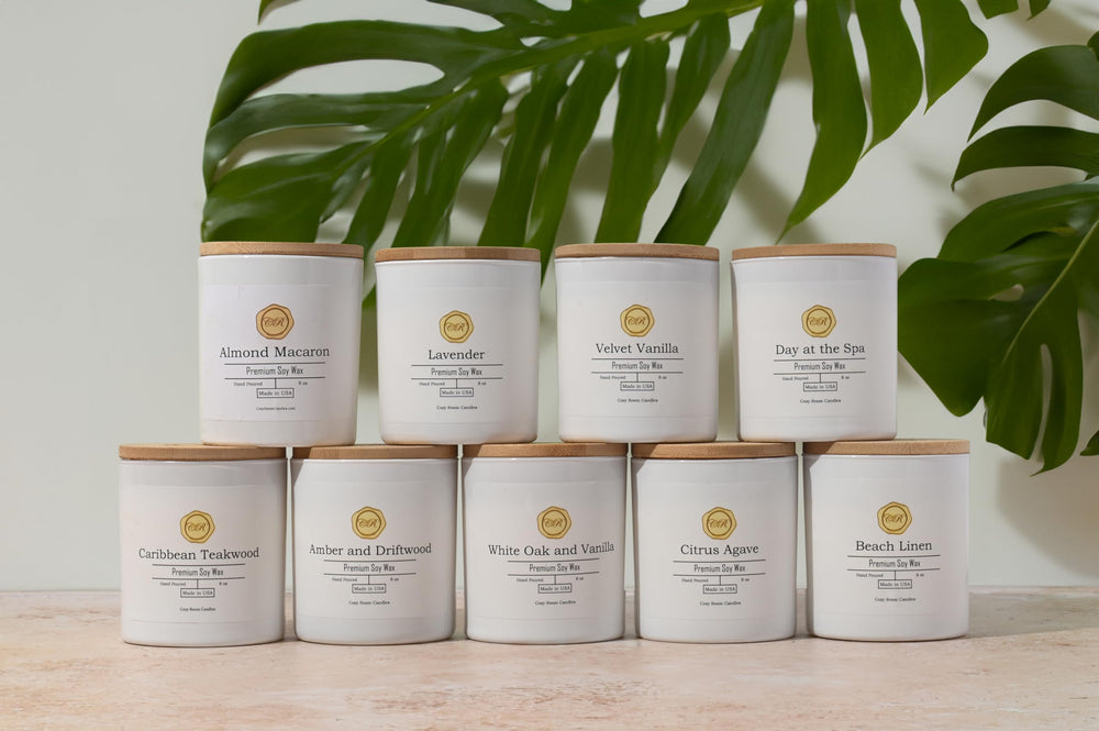 Cozy Room Candles eco-friendly soy wax is biodegradable and easy to clean.