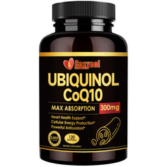 Cozynol ubiquinol softgels front label, premium blend for daily antioxidant support