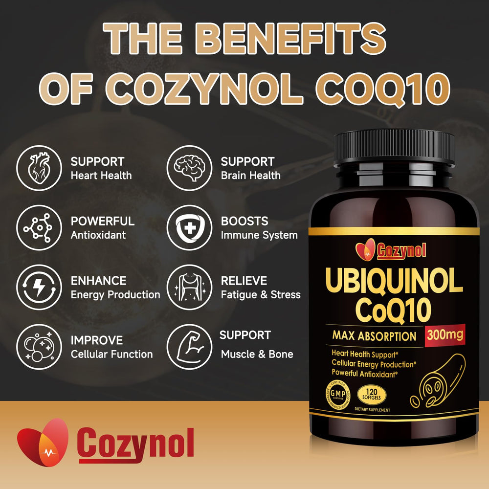 Cozynol ubiquinol softgels produced in GMP facility, trusted production