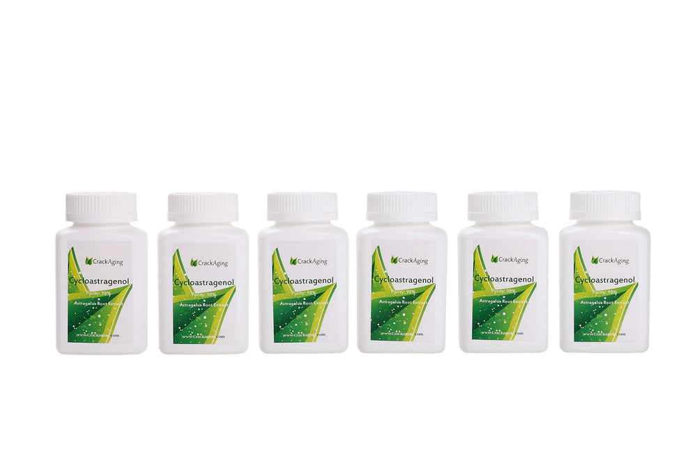 Crackaging Cycloastragenol capsules in bottle ready for daily use