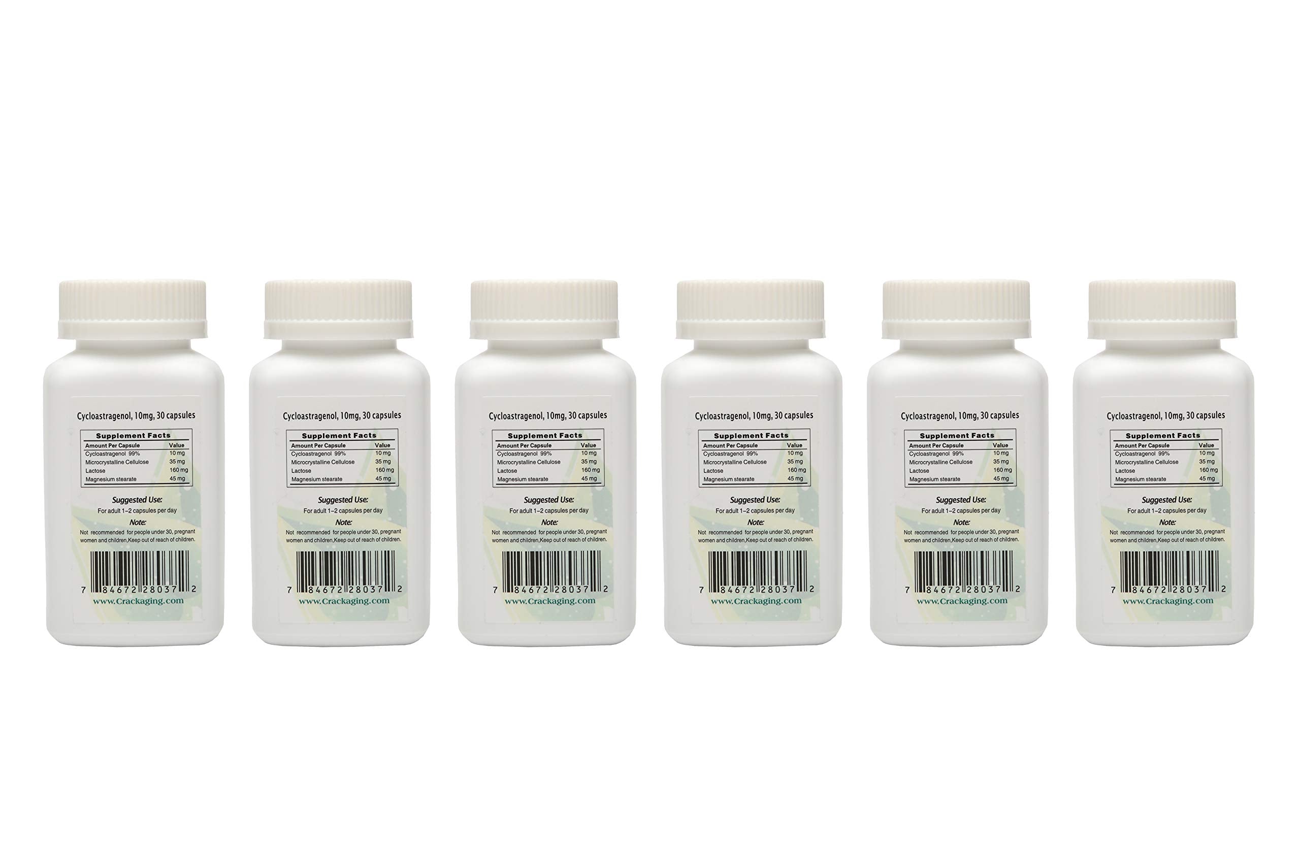 Crackaging capsules close-up emphasizing 98% purity and veggie capsule design.