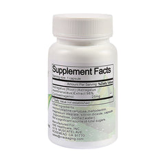 Crackaging Cycloastragenol capsules close-up highlighting vegetarian delivery.