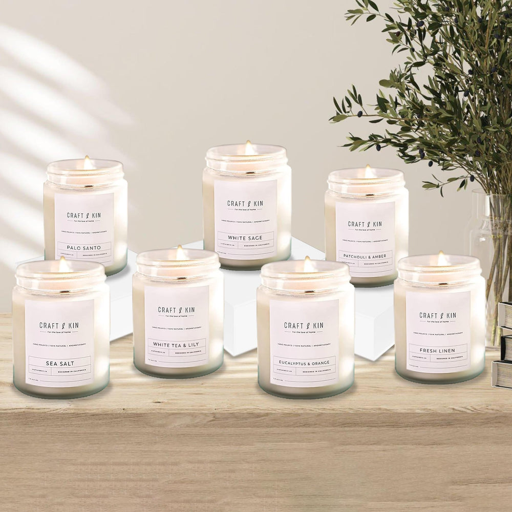 Craft & Kin sage and bergamot aroma to unwind after a long day.