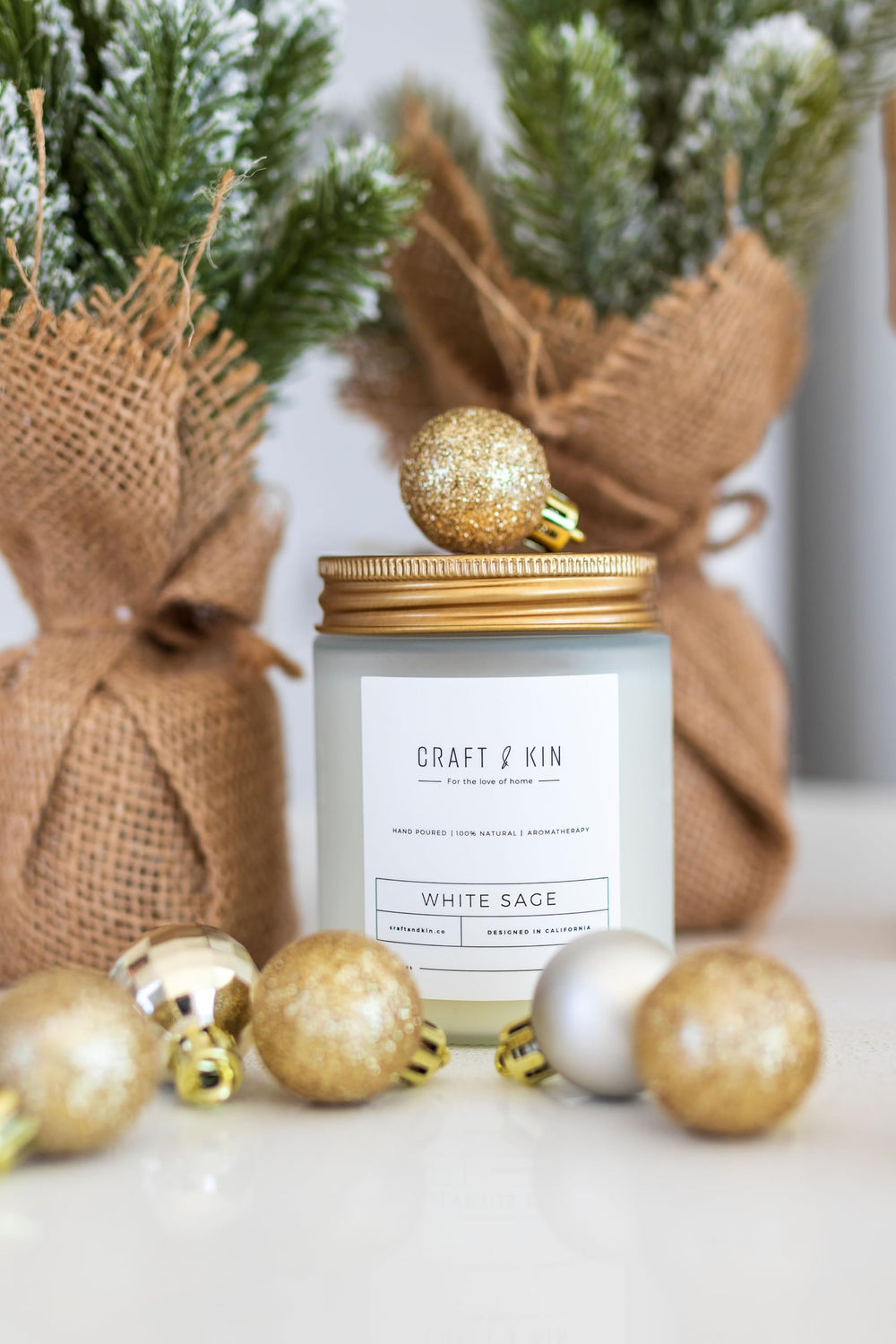 Craft & Kin 8oz candle offers up to 45 hours of burn for cozy spaces.