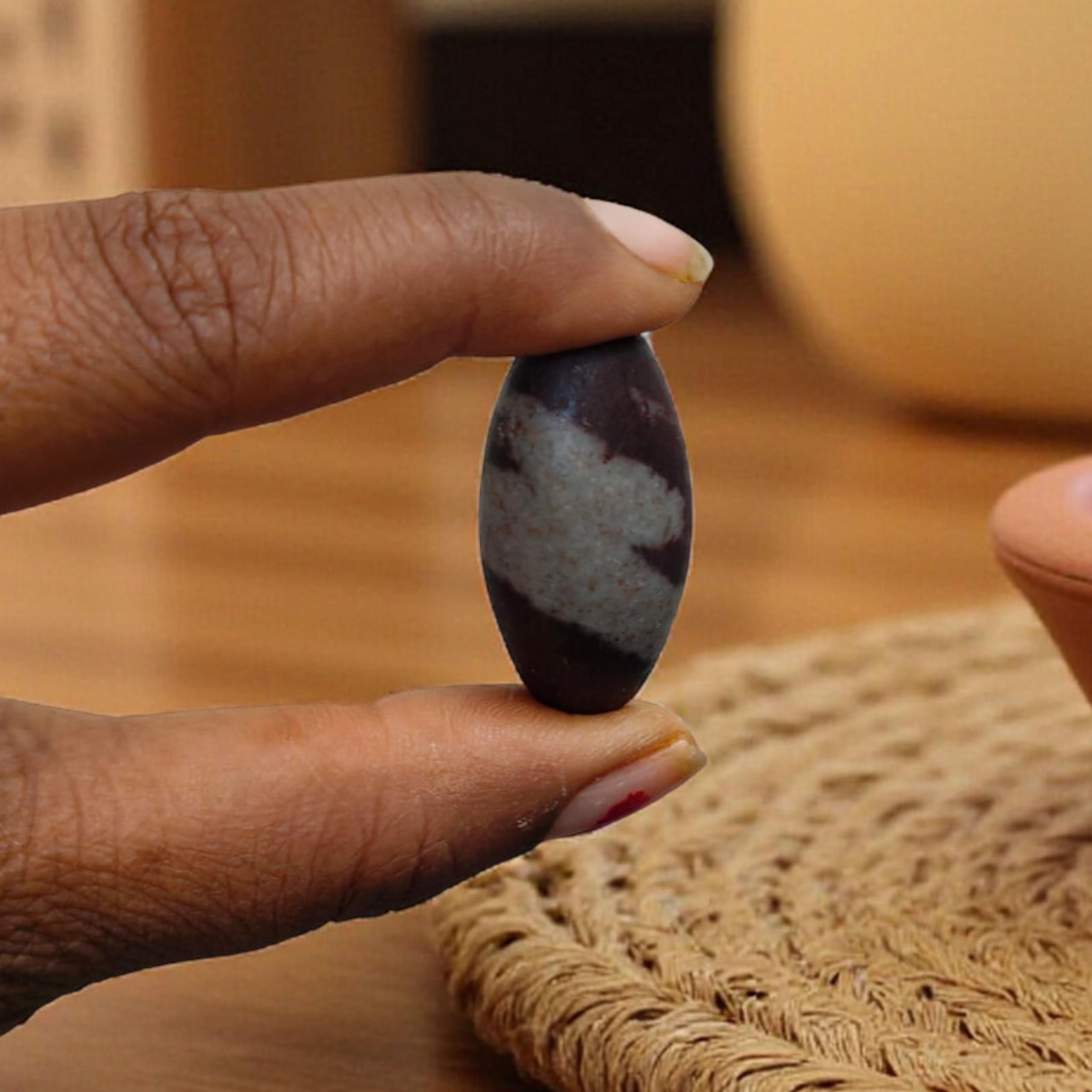 Craftslook Narmada Lingam river stones for temple altars and spiritual ambiance