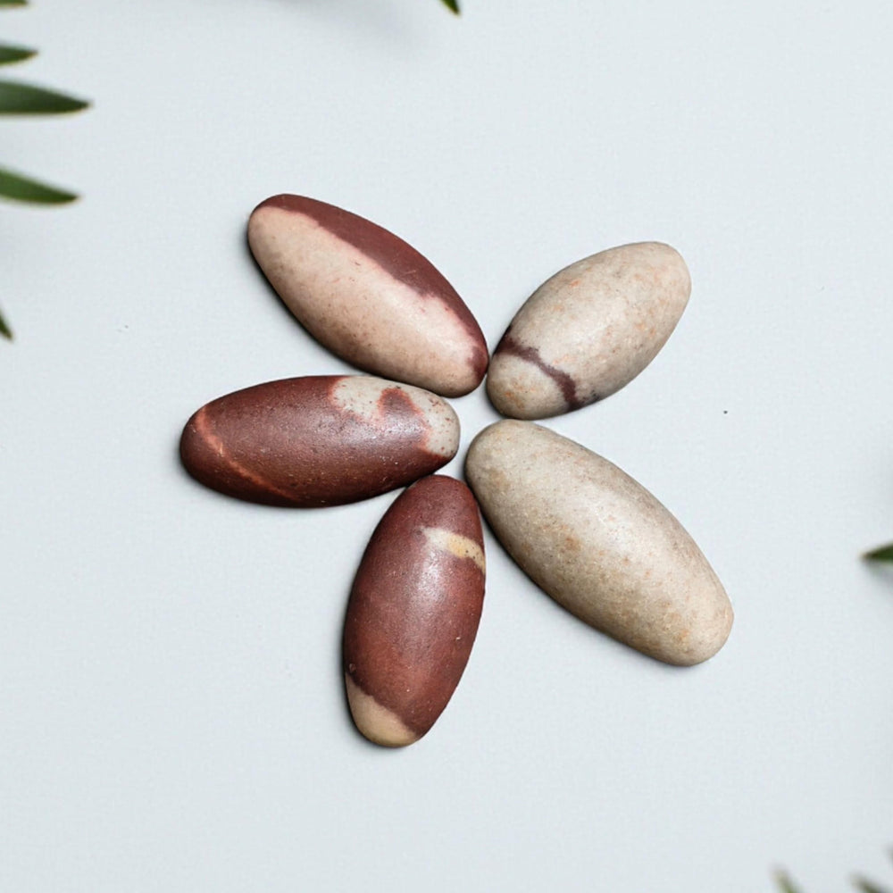 Craftslook Narmada Lingam stones support meditation energy and mindful breathing