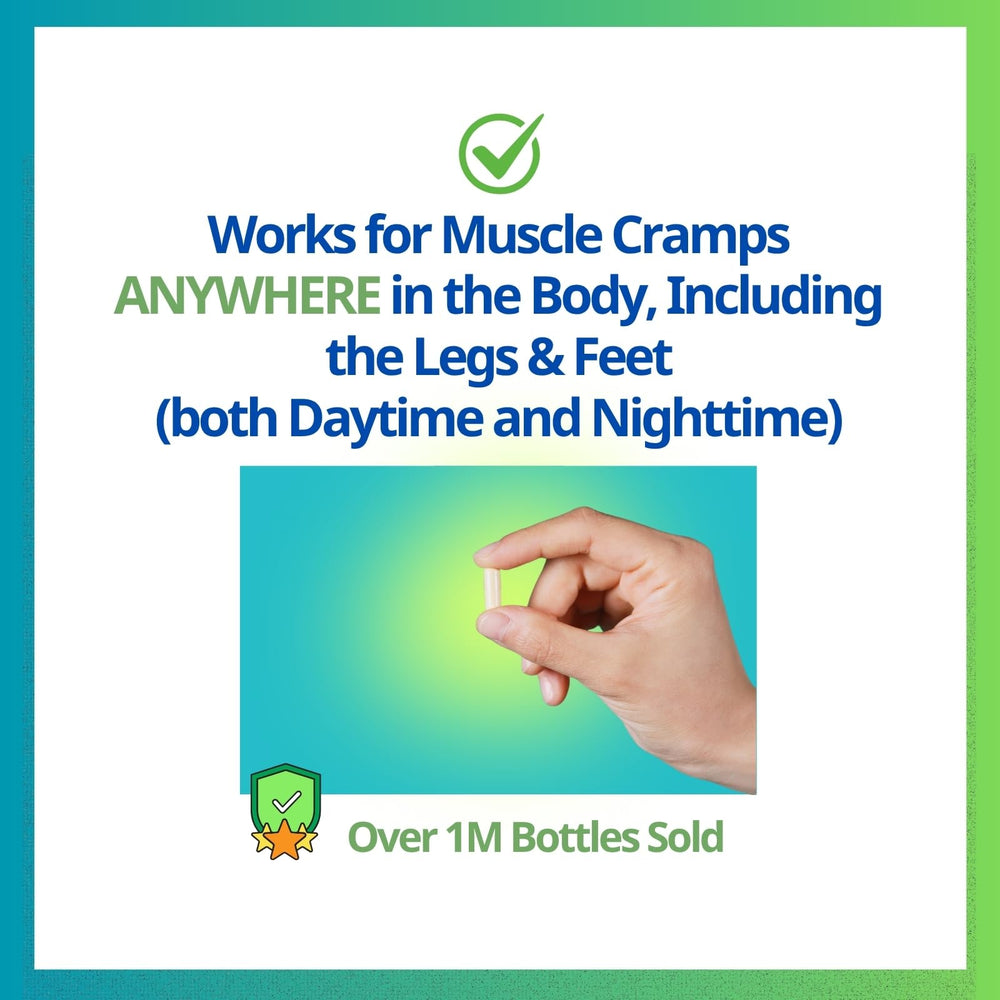 Cramp Defense capsules closeup shows easy-to-swallow capsules for consistent daily support.