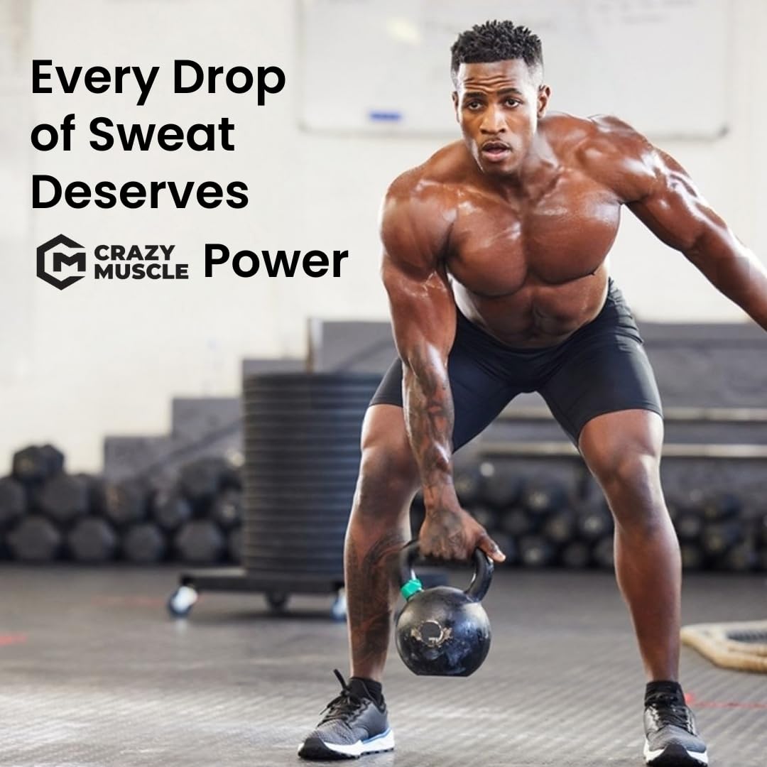 Crazy Muscle Creatine Monohydrate Powder supports pre- and post-workout routines