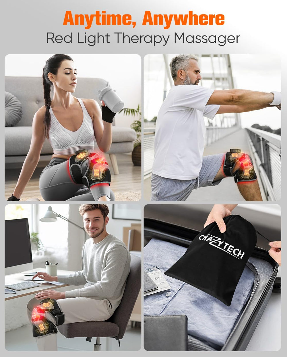 CRAZYTECH Upgrade Knee Brace gift-ready packaging with reliable support