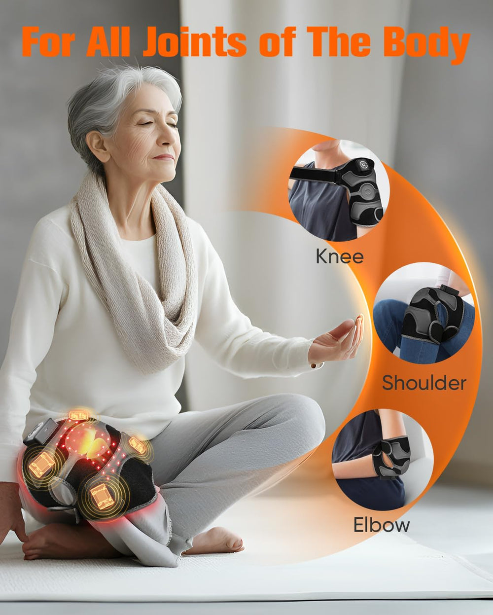 CRAZYTECH Upgrade Knee Brace intelligent touchscreen control for easy customization