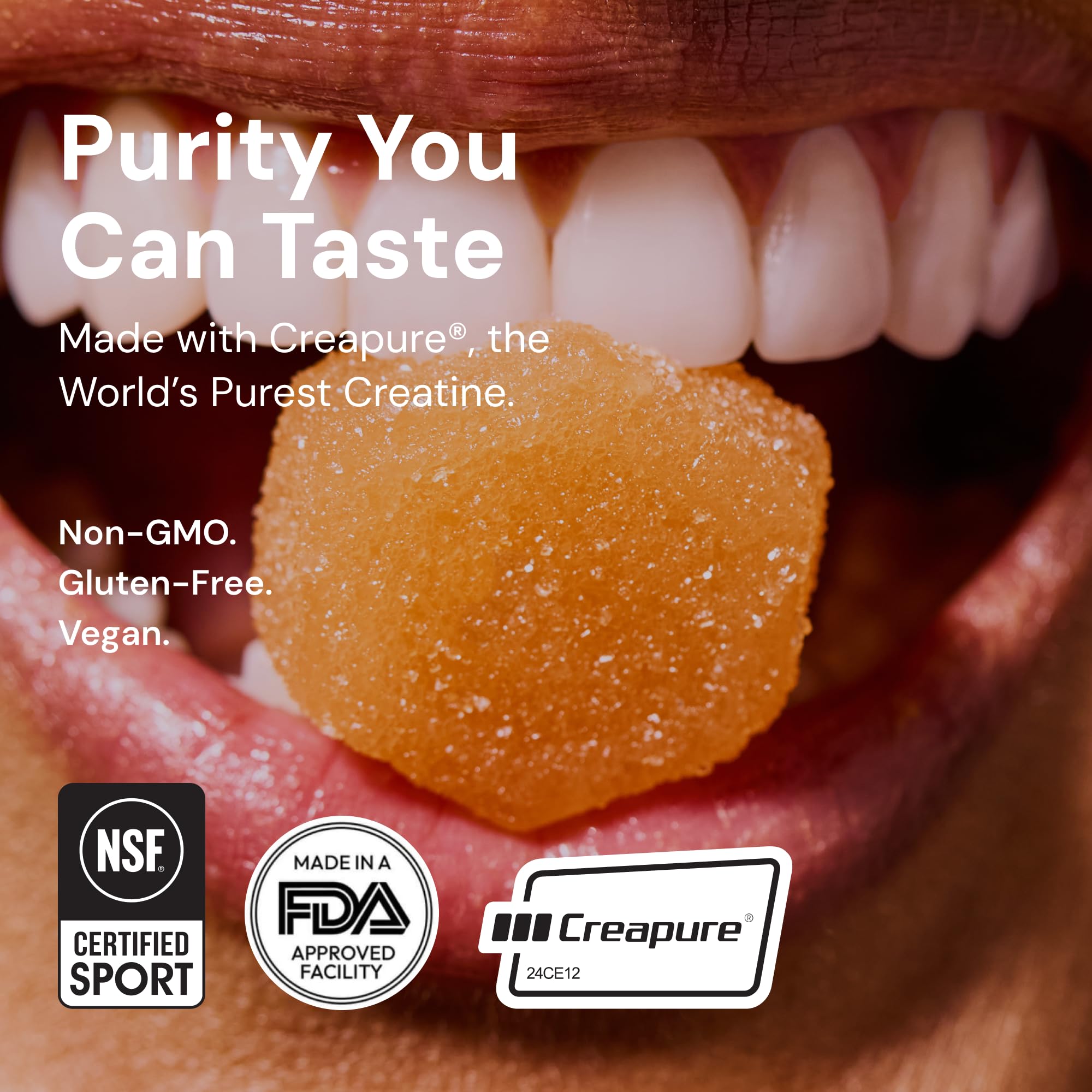 Create gummies in pocket-sized pack for anti-melting performance.