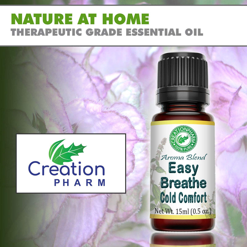 Creation Pharm Easy Breathe ingredients including lavender and clary sage.