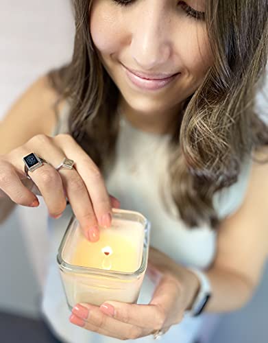 Creative Energy Candles elegant silver jar decorates any room after use.