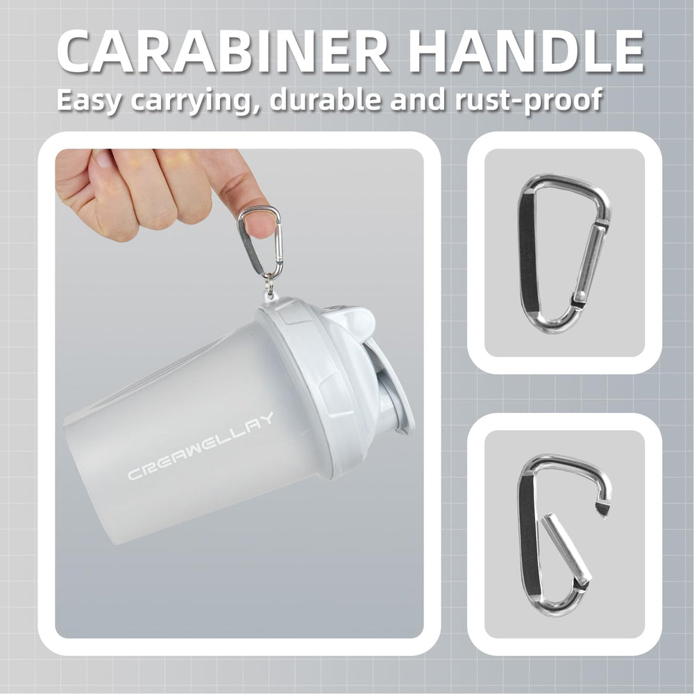 BPA-free CREAWELLAY shaker material ensures safe everyday use