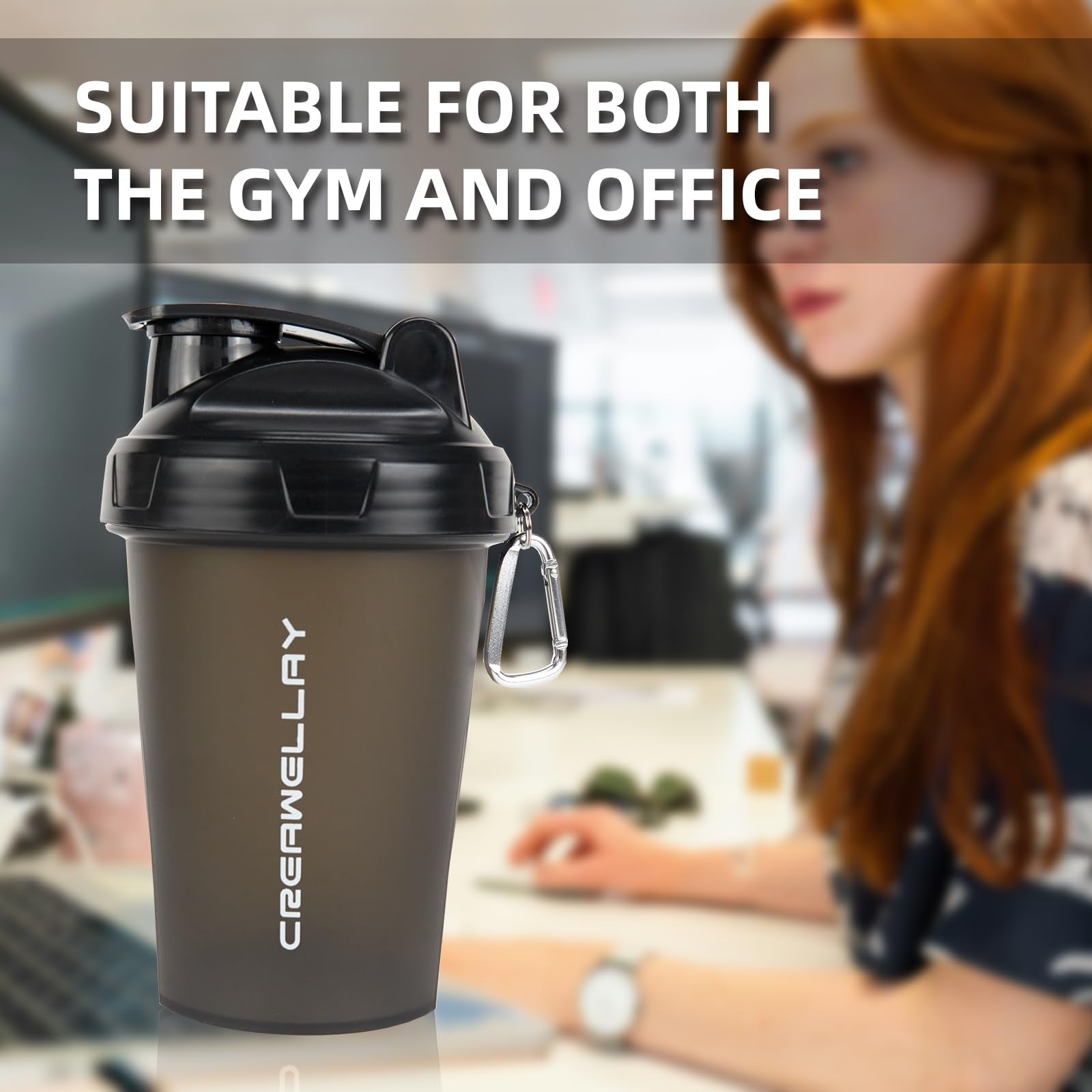 CREAWELLAY on-the-go gym setup with three bottles ready for use.