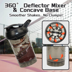 CREAWELLAY shaker made from PETG, BPA-free and durable