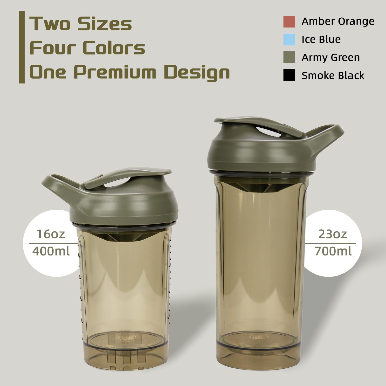 CREAWELLAY compact 14oz shaker is easy for on-the-go hydration.