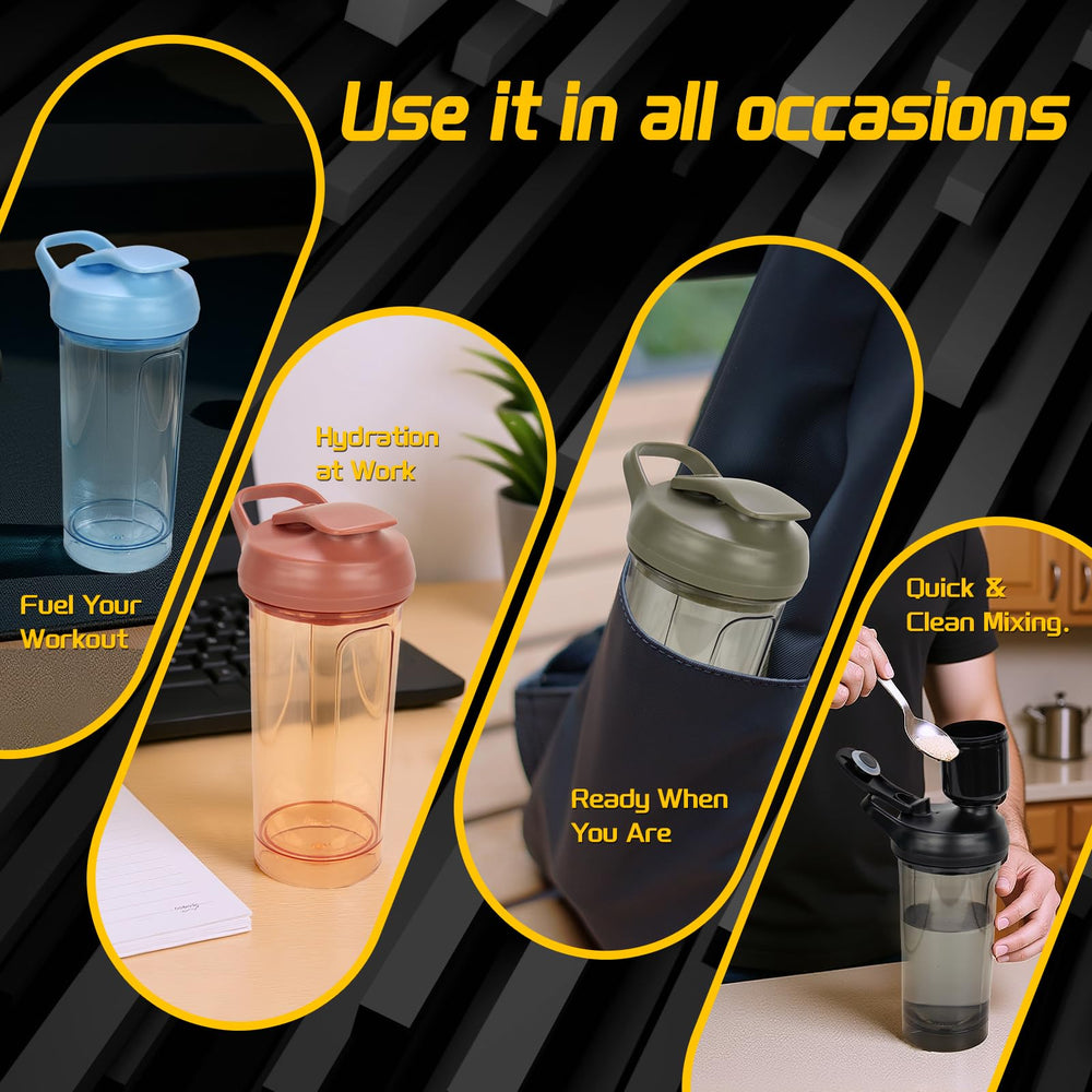CREAWELLAY Fullsize 24oz shaker for longer sessions