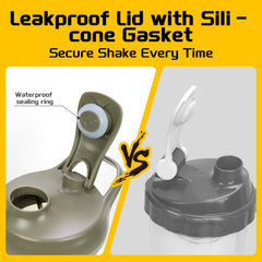 CREAWELLAY shaker with measurement scales supports accurate mixing.