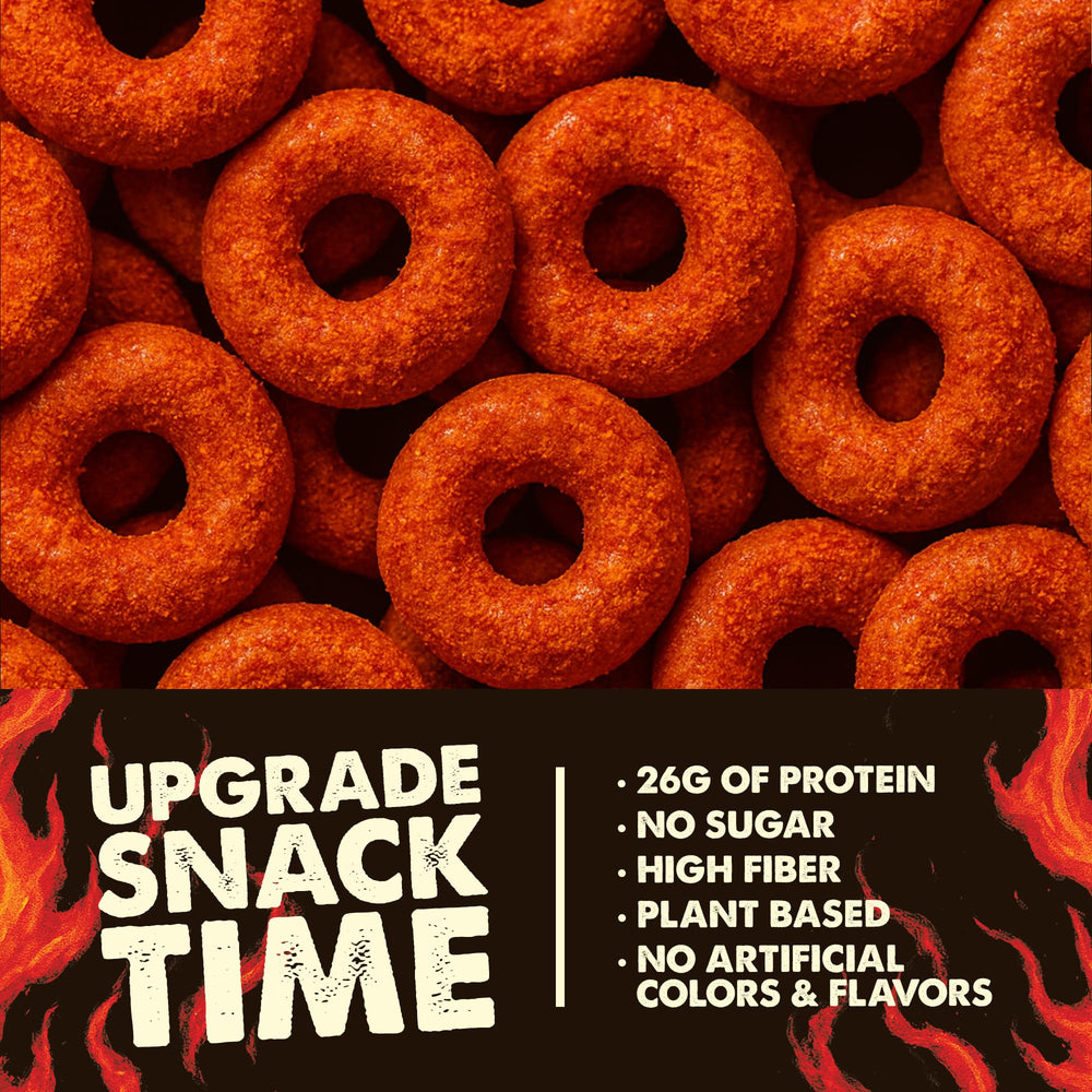 Crisp Power 6-pack display shows convenient, shareable protein snacks