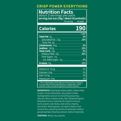 Crisp Power Protein Pretzels Crunch Closeup showing ultra-crunchy texture.