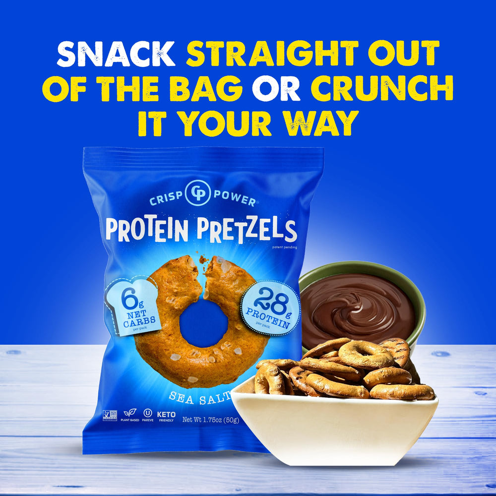 CRISP POWER six-pack display for portable snacking