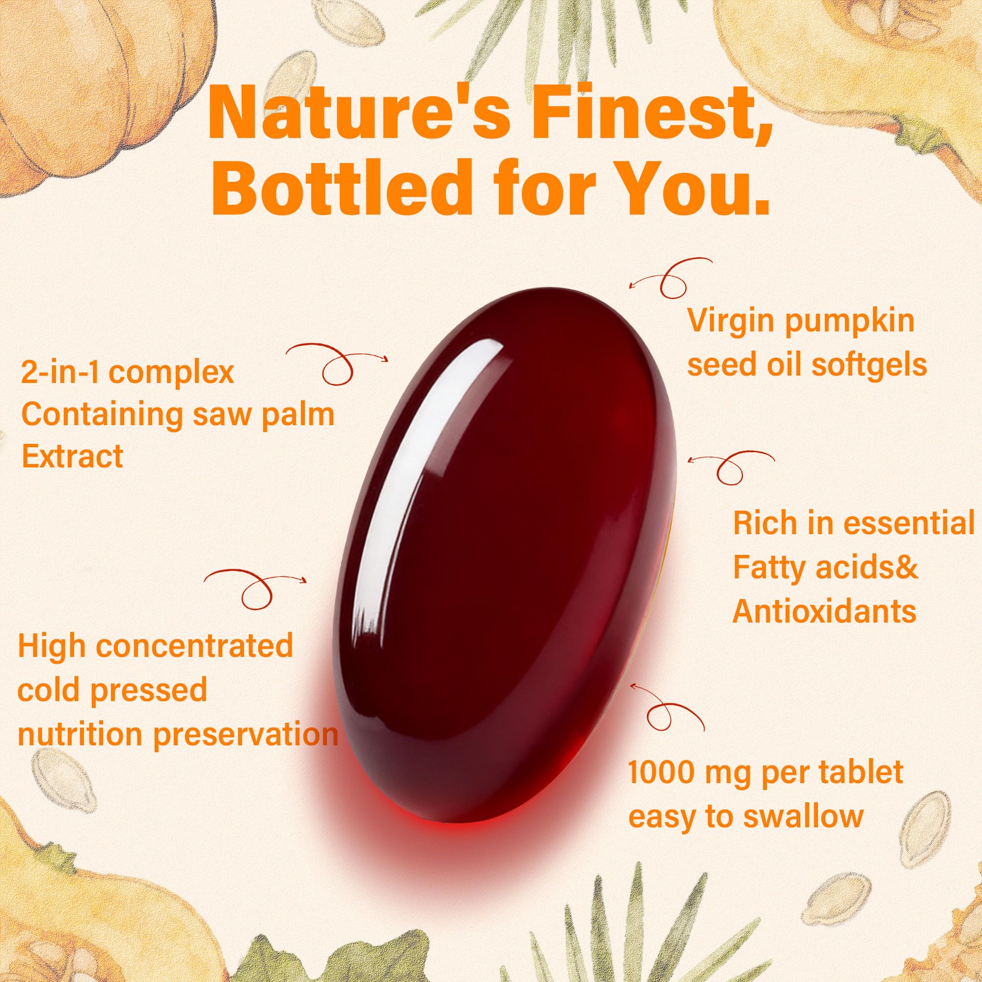 Crobirware softgels being poured highlight convenient daily dose for vitality