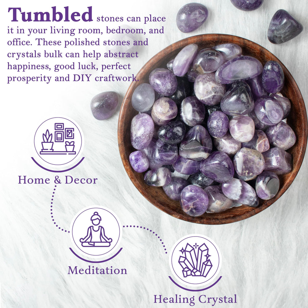 Crocon amethyst crystals with guide and card for gifting inspiration.
