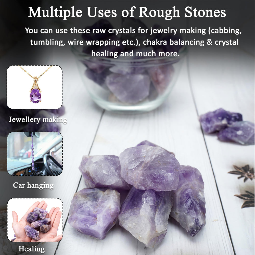 Crocon amethyst raw stones for home and office decor