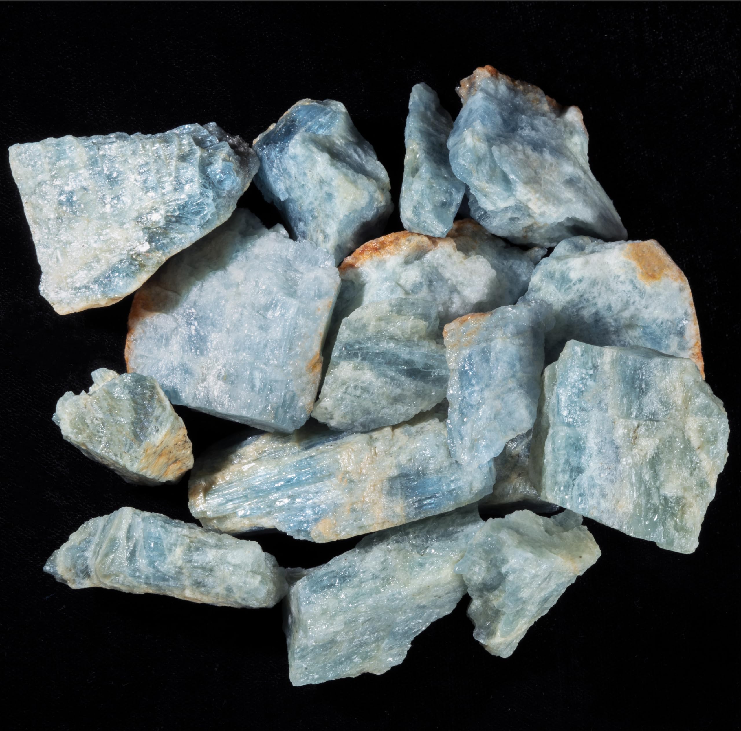 Crocon aquamarine rough bulk stones for tumbling and meditation