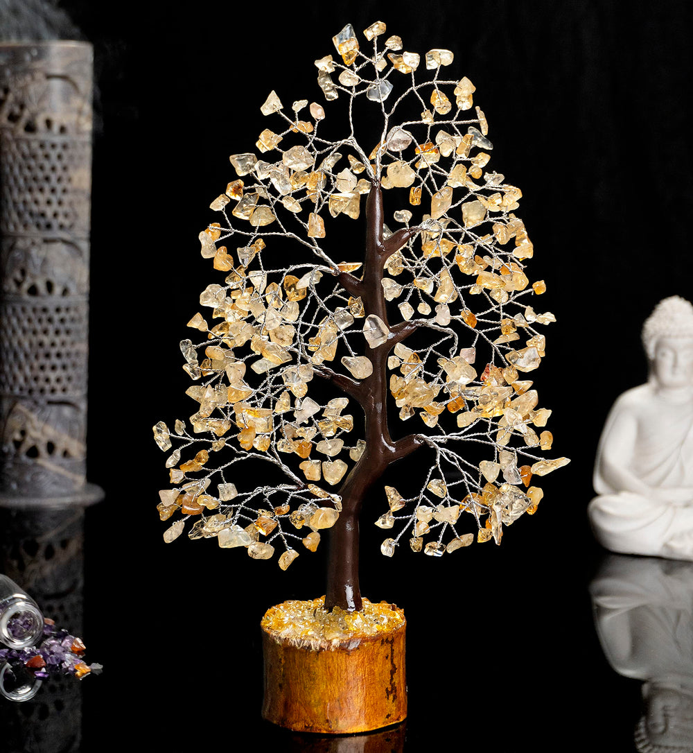 Crocon artificial crystal tree decor suits modern interiors and evokes optimism.