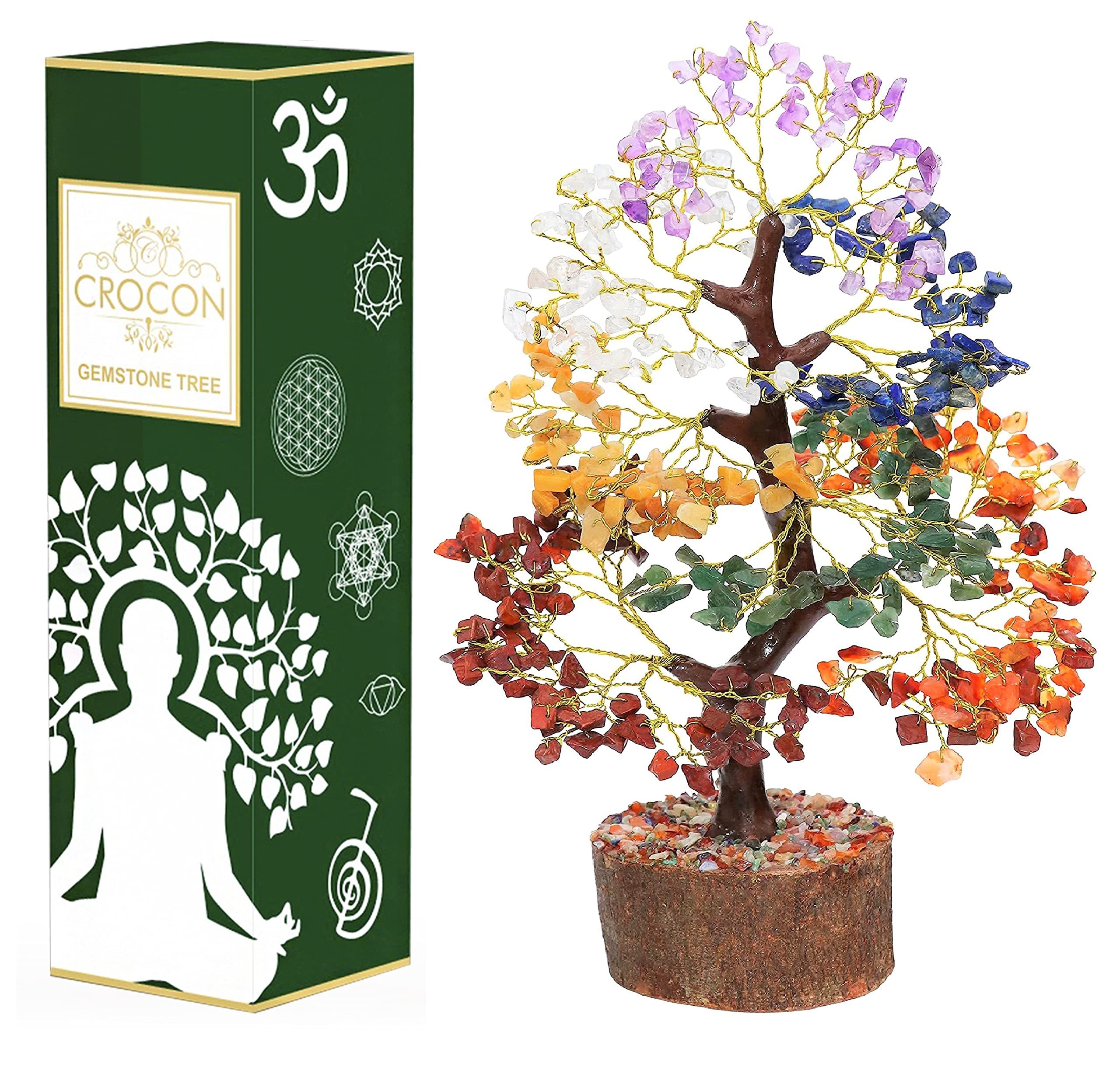 Crocon bedside crystal tree adds gentle energy to night routines.