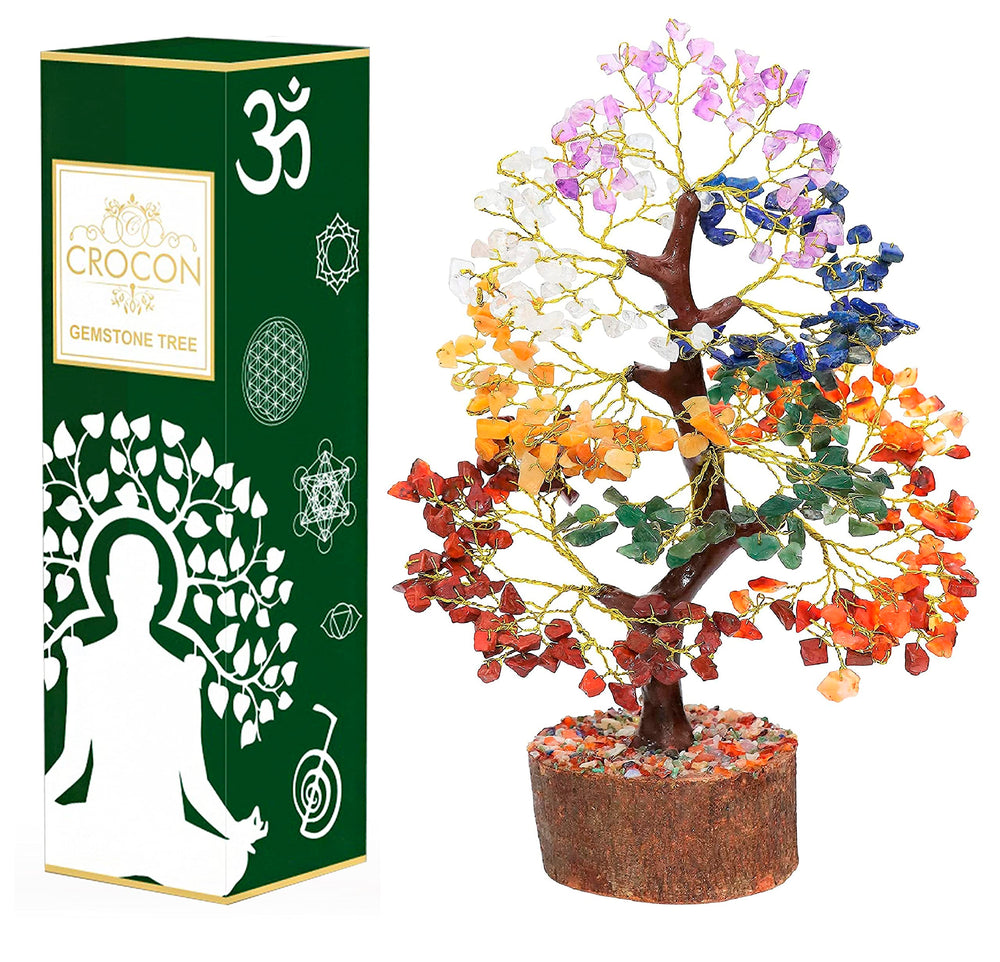 Crocon bedside crystal tree adds gentle energy to night routines.