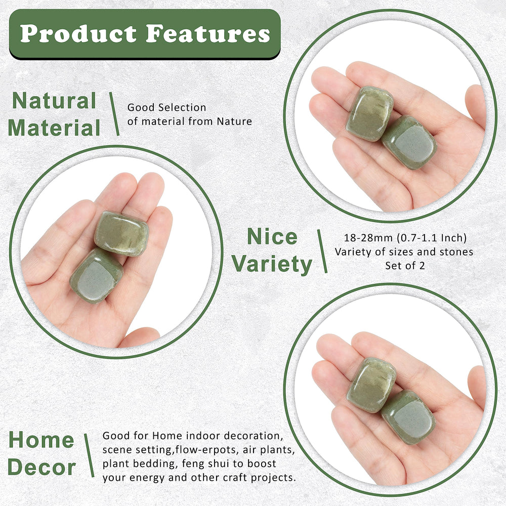 Crocon Beginners crystal therapy kit with green jade for starter mindfulness