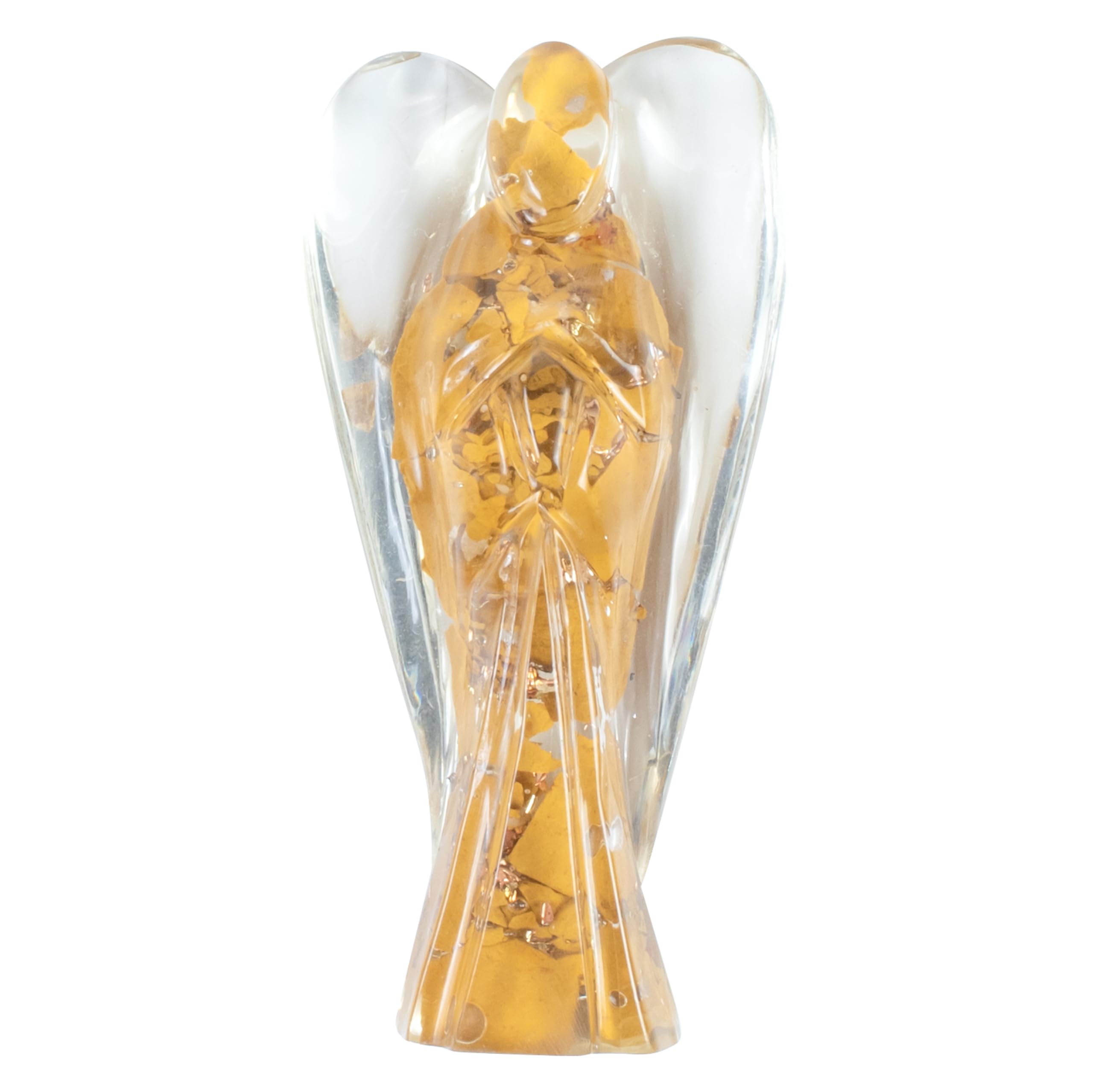 Crocon Camel Jasper Orgone Angel hand-carved figurine for balance and prosperity