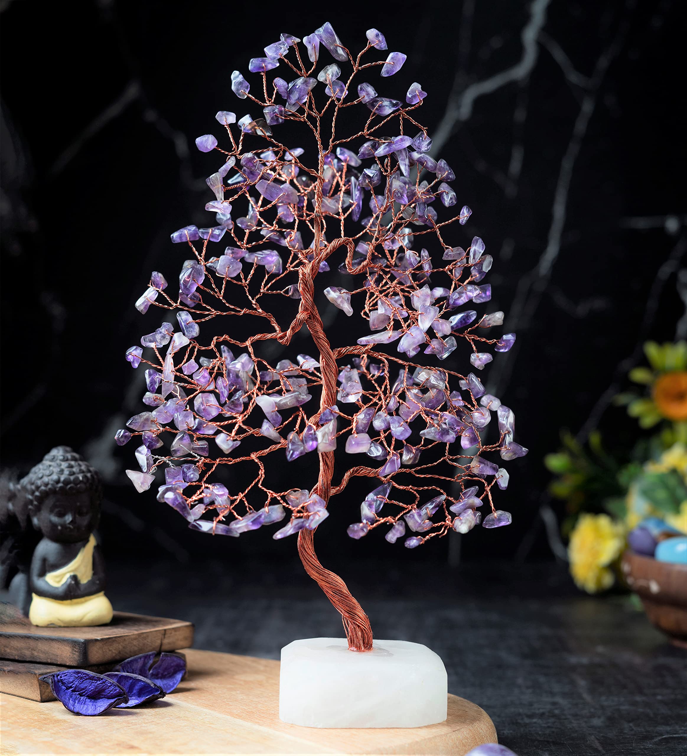 Crocon Chakra Tree Gemstone Collection balances energy in your home or office.