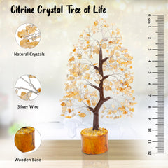 Crocon gemstone money tree Citrine invites prosperity and brightens office desks.